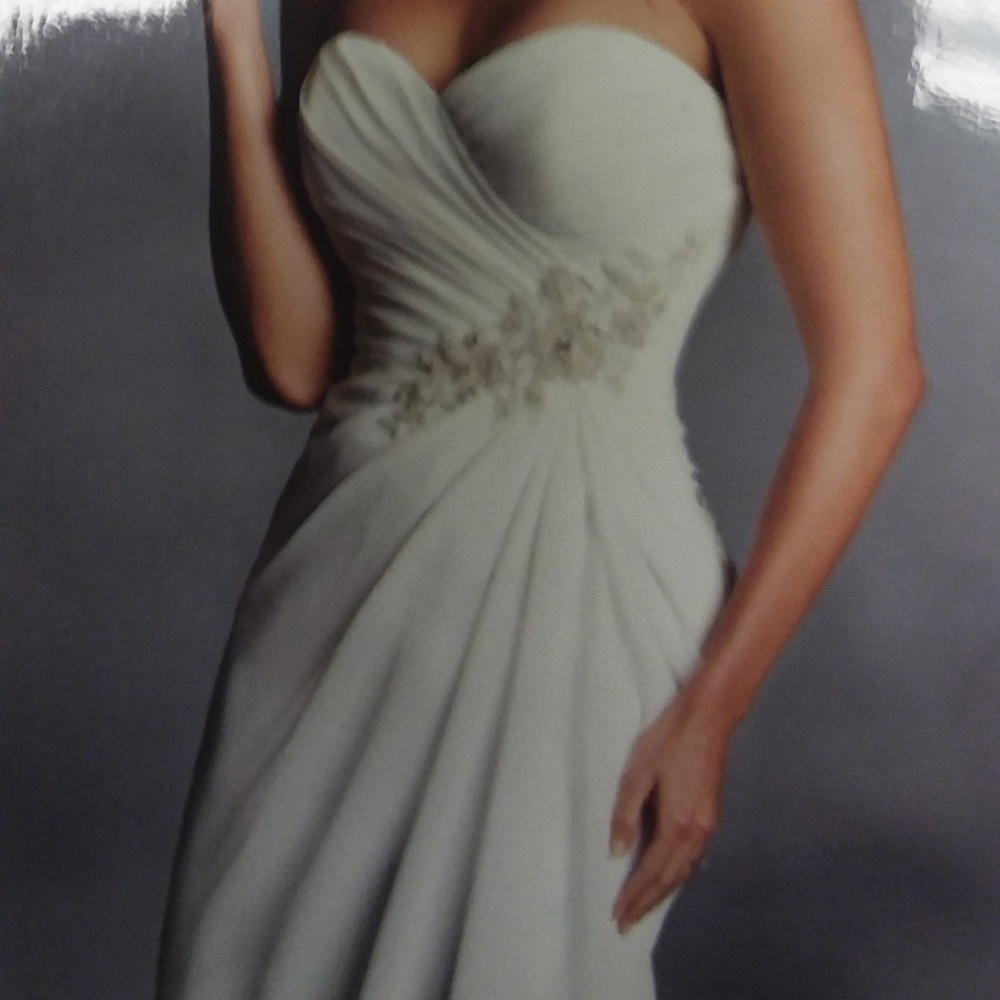 NWT Elegant Ivory/Silver Alfred Angelo Bridal Gown